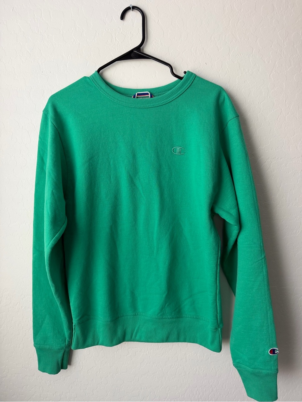 Champion Crewneck Sweatshirt in Bright Emerald